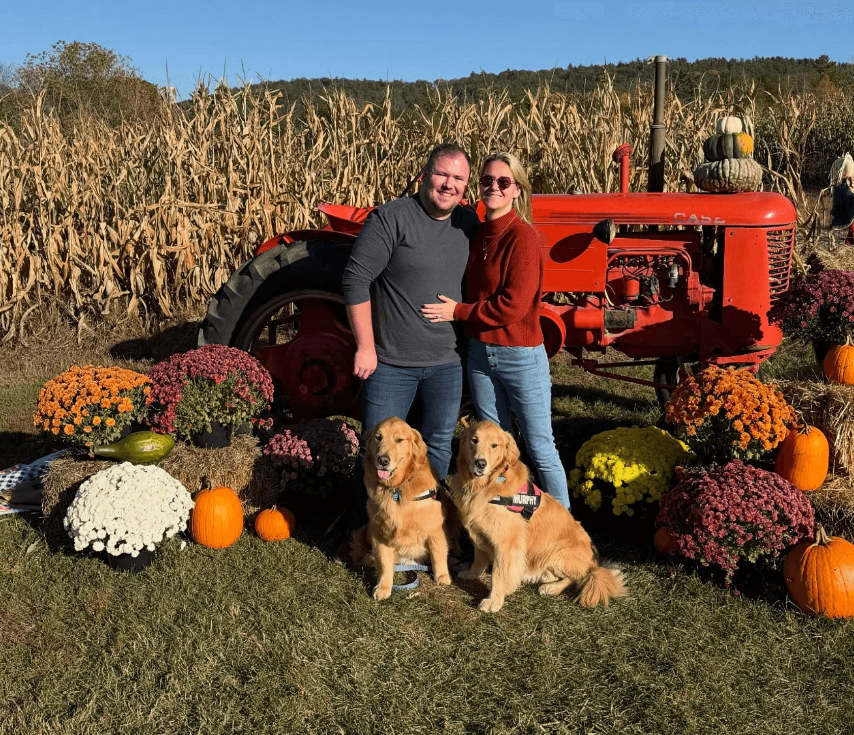 Drew, Jenna, Murphy and Bauer at Mac's Maple, Plainfield, NH